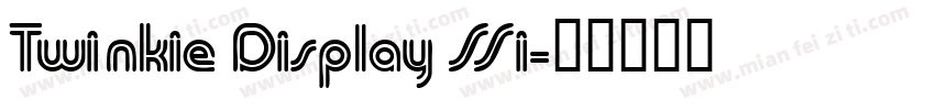 Twinkie Display SSi字体转换